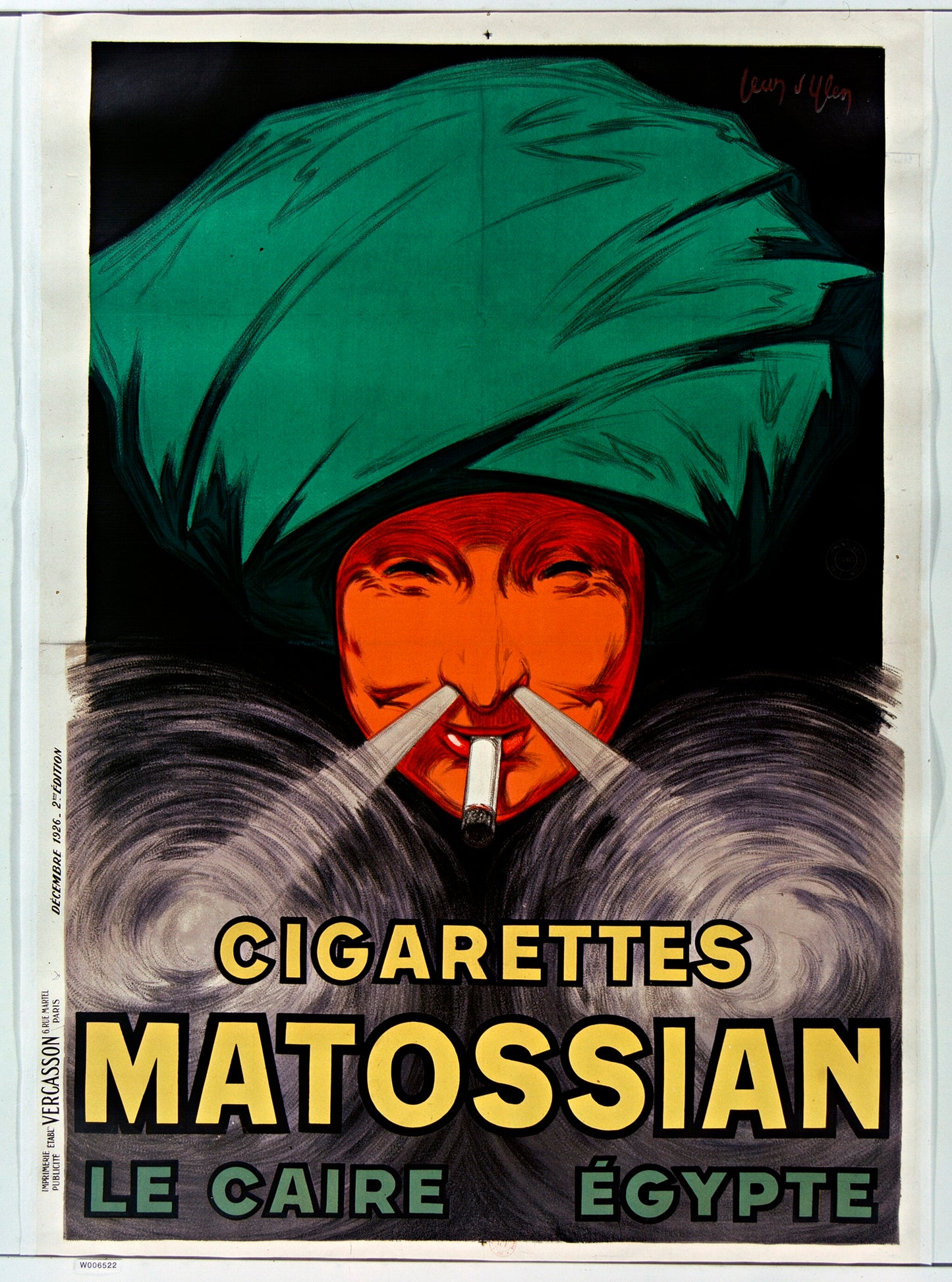 Cigarettes Matossian 1926