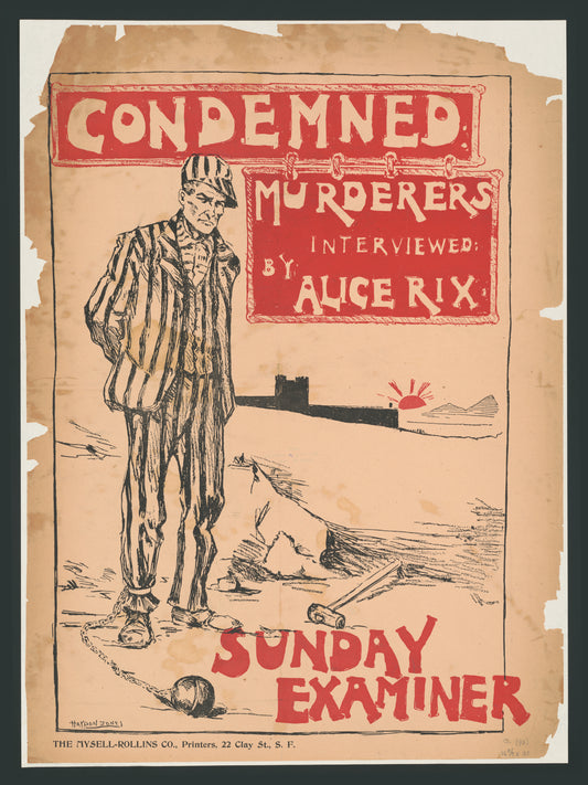Condemned murderer 1895