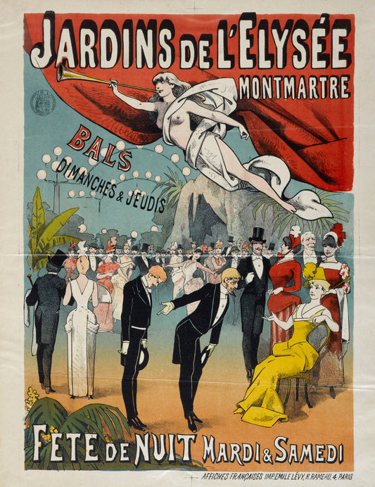 JARDINS DE L'ELYSEE 1884