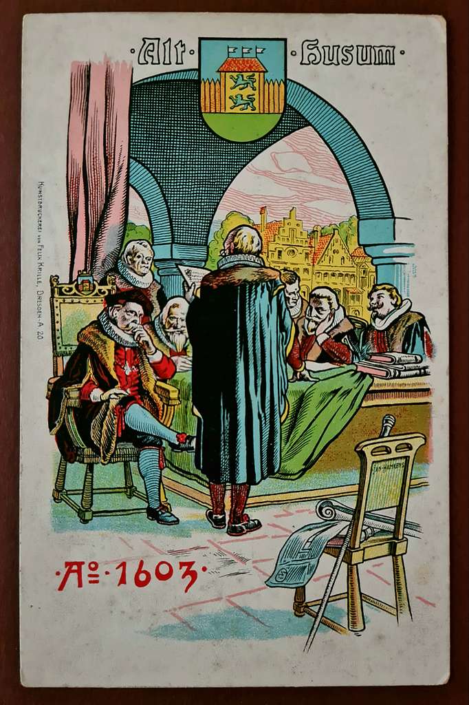Postkarte von Jan Hamkens 1863